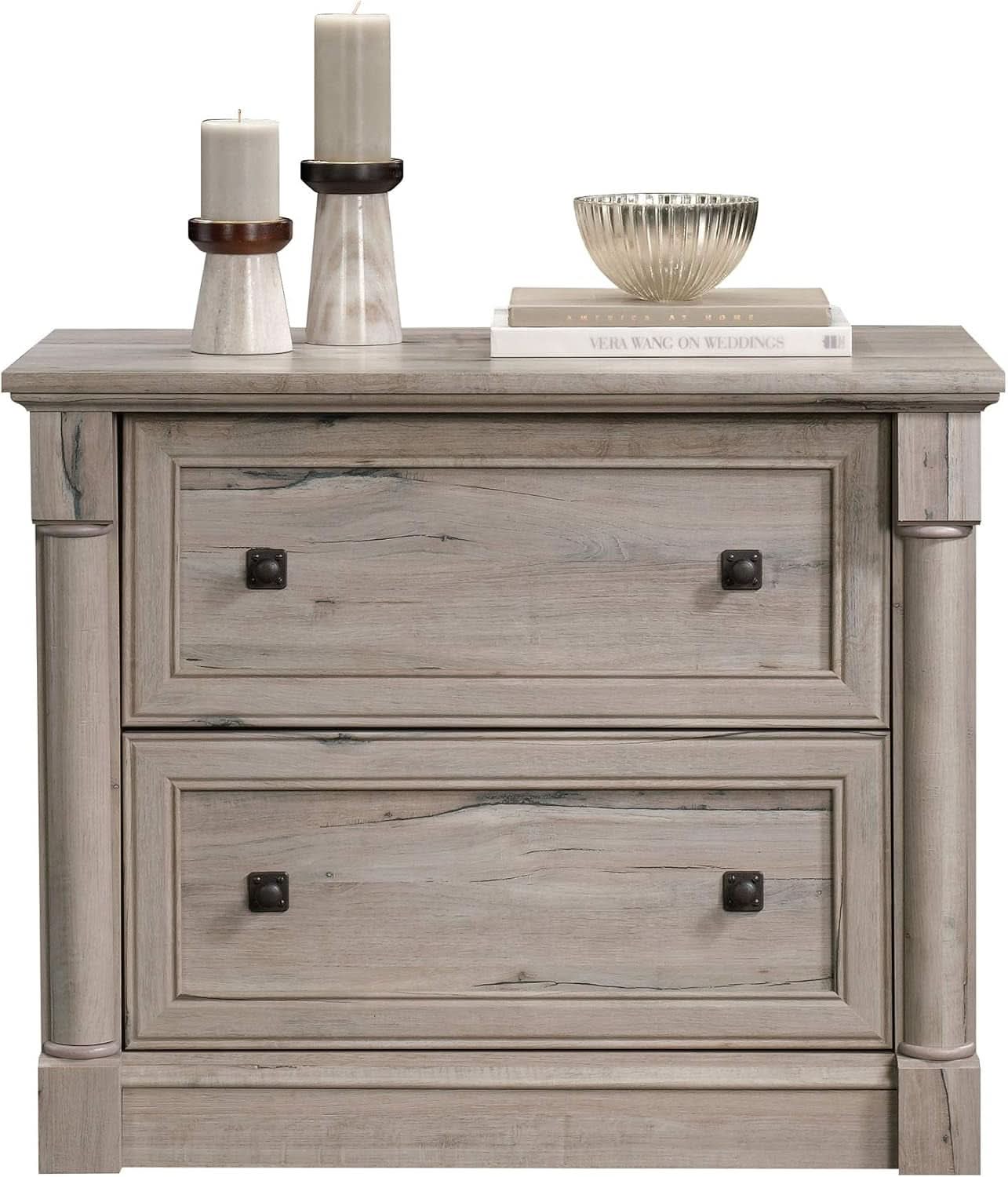 Palladia 2 Drawer File Cabinet Split Oak Finish Home Office