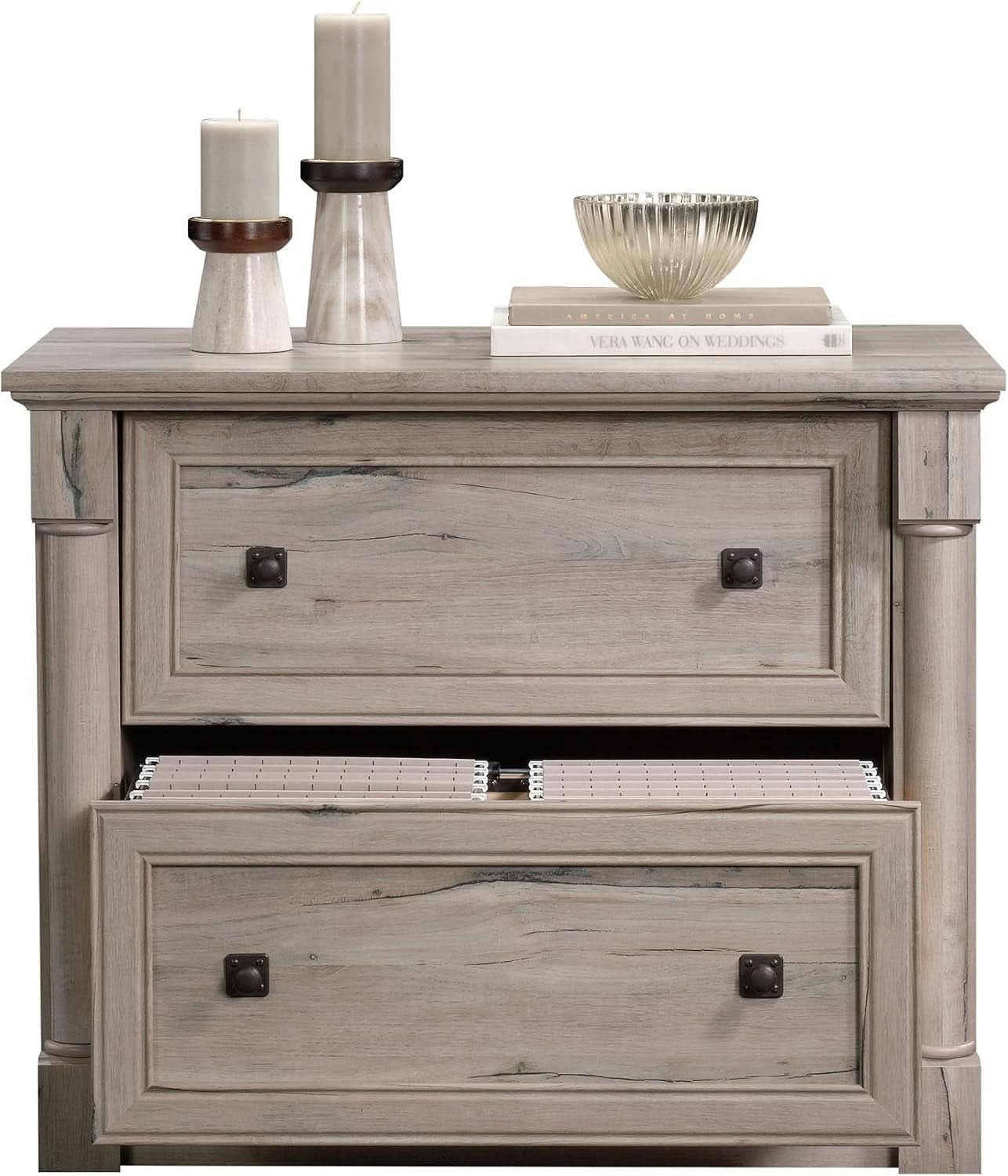 Palladia 2 Drawer File Cabinet Split Oak Finish Home Office