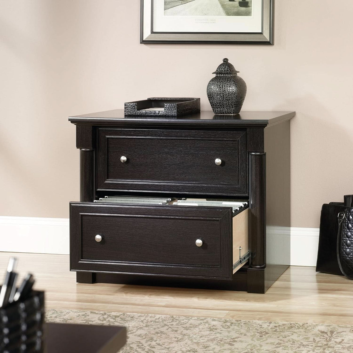 Palladia 2 Drawer File Cabinet Wind Oak Finish Home Office