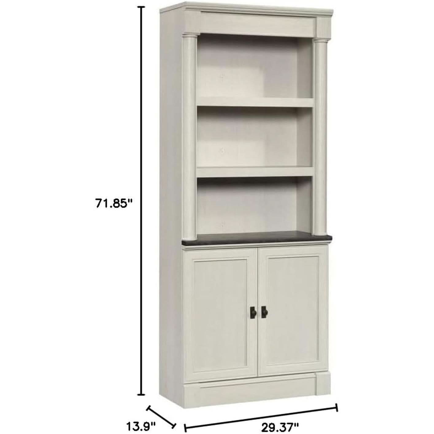 Palladia Glacier Oak Bookcase With Adjustable Shelves