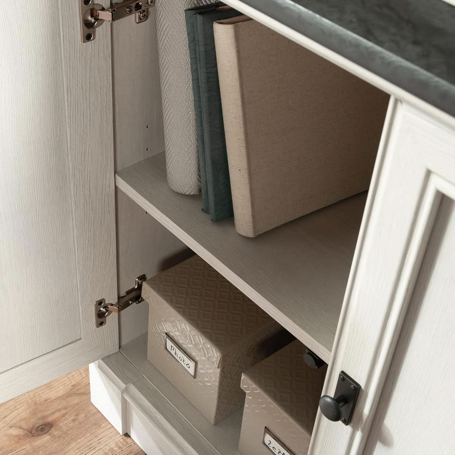 Palladia Glacier Oak Bookcase With Adjustable Shelves