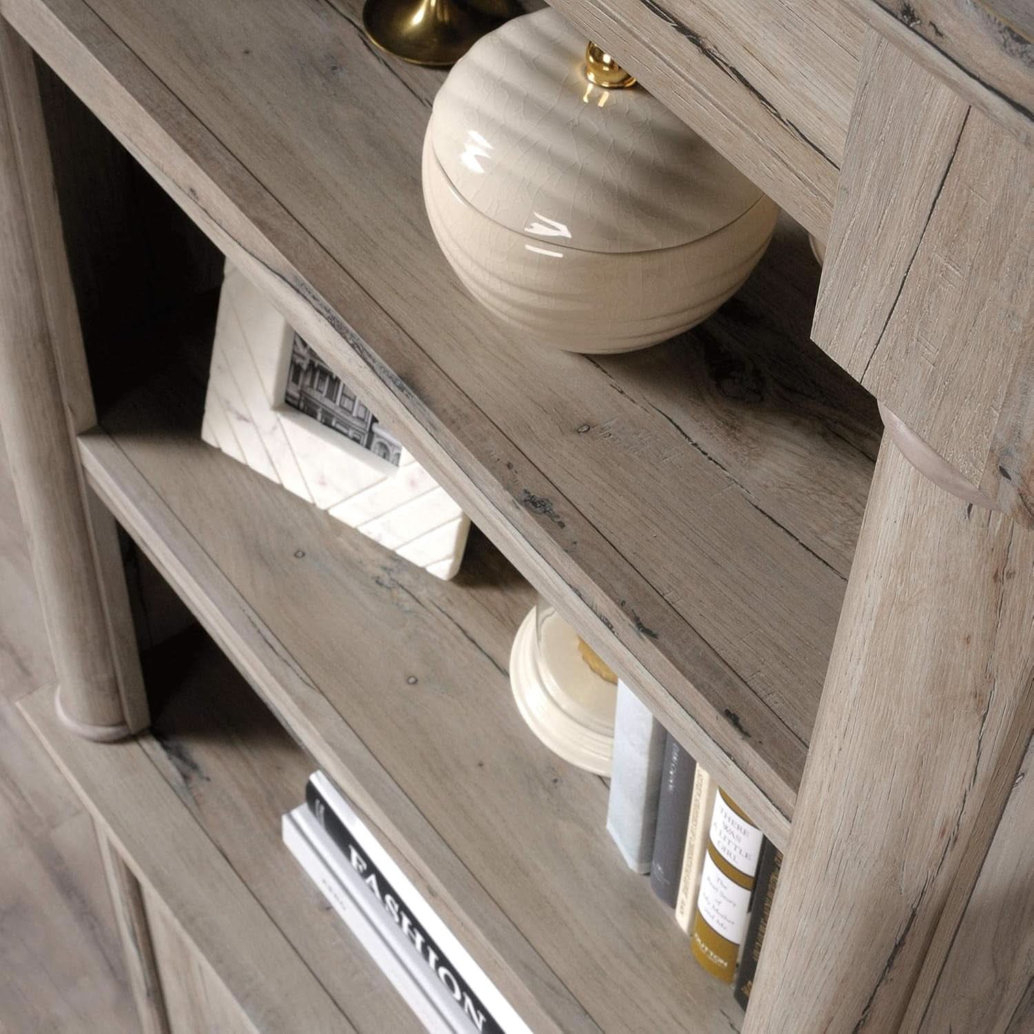 Palladia Library With Doors Bookcase Split Oak 71H