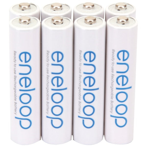 Panasonic BK-4MCCA8BA eneloop Rechargeable Batteries, AAA (8 Pack)