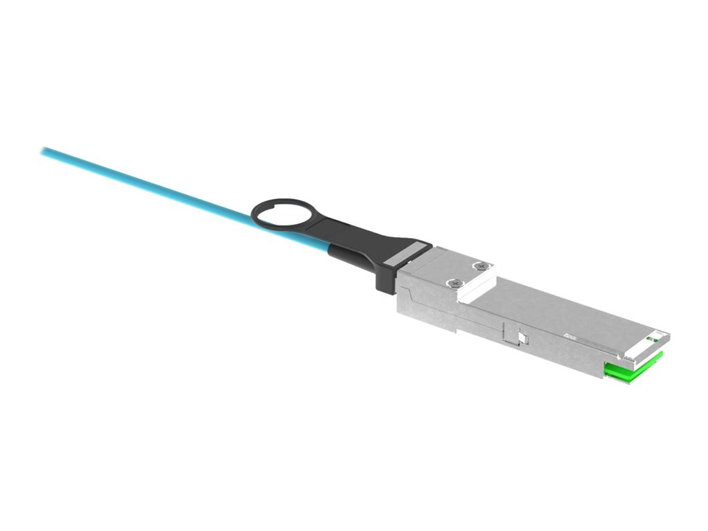 Panduit 100Gig - Network cable - QSFP28 to QSFP28 - 1 m - 0.1 in - fiber optic - OM4 - Active Optical Cable (AOC) - aqua AZ83NQ2Q2AQM001