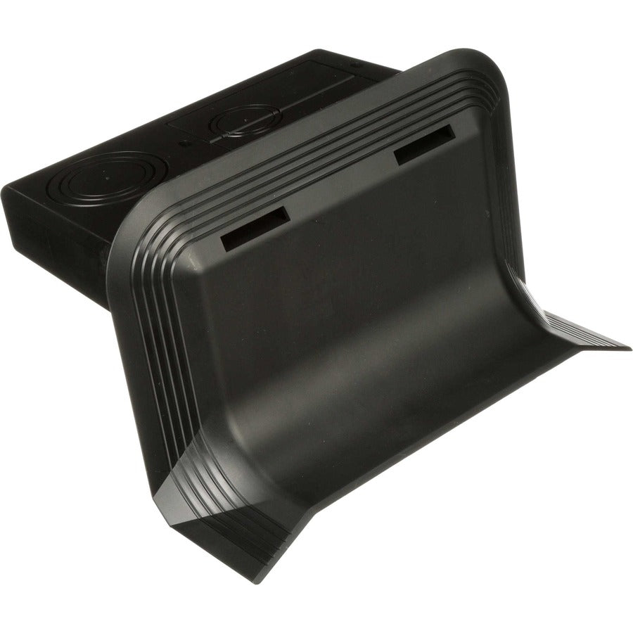 Panduit Above Floor Raceway Wall Transition Fitting, Black AFR4WTRBL