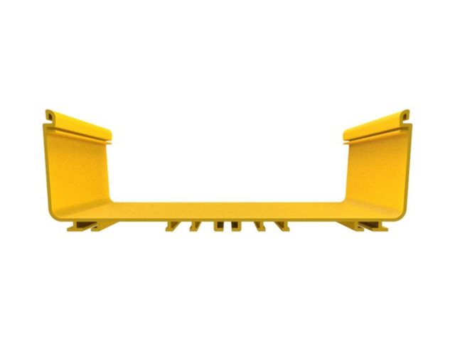 Panduit FiberRunner - Cable raceway channel - 10 ft - yellow FR12X4YL10
