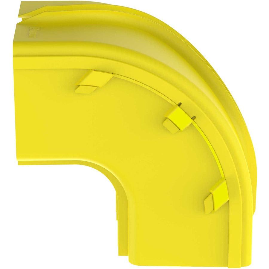 Panduit FiberRunner&reg; Outside Vertical Right-Angle, 90&deg;, 6x4, Yellow