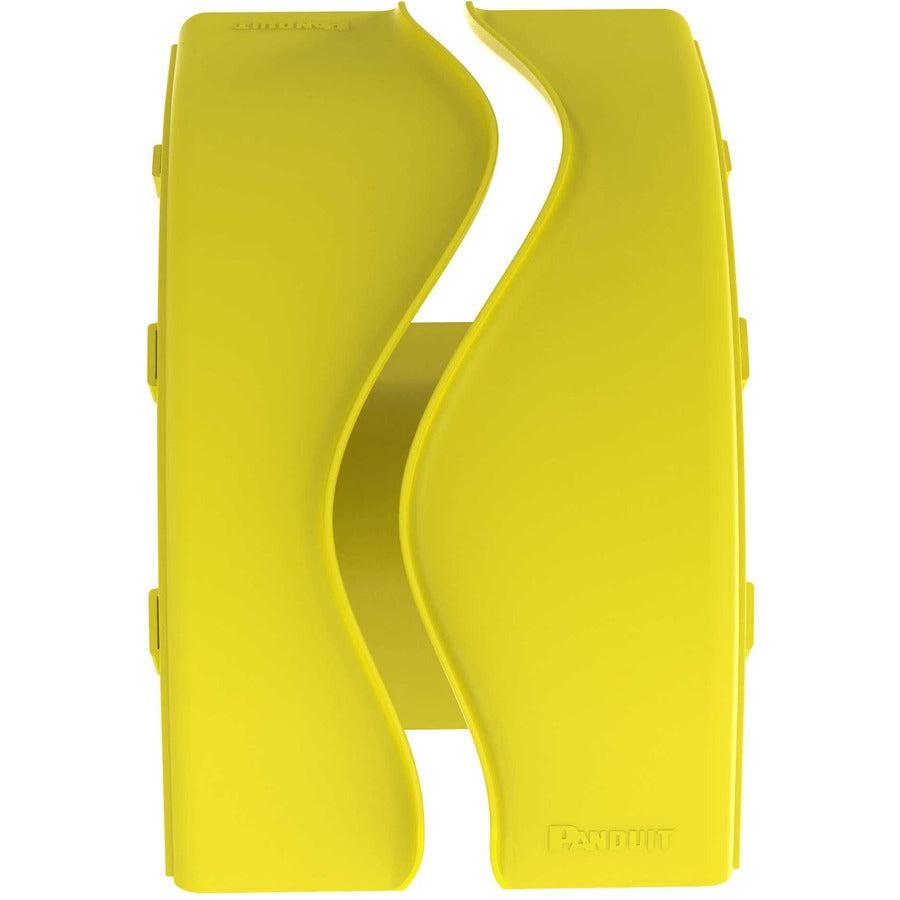 Panduit FiberRunner&reg; Outside Vertical Right-Angle, 90&deg;, 6x4, Yellow