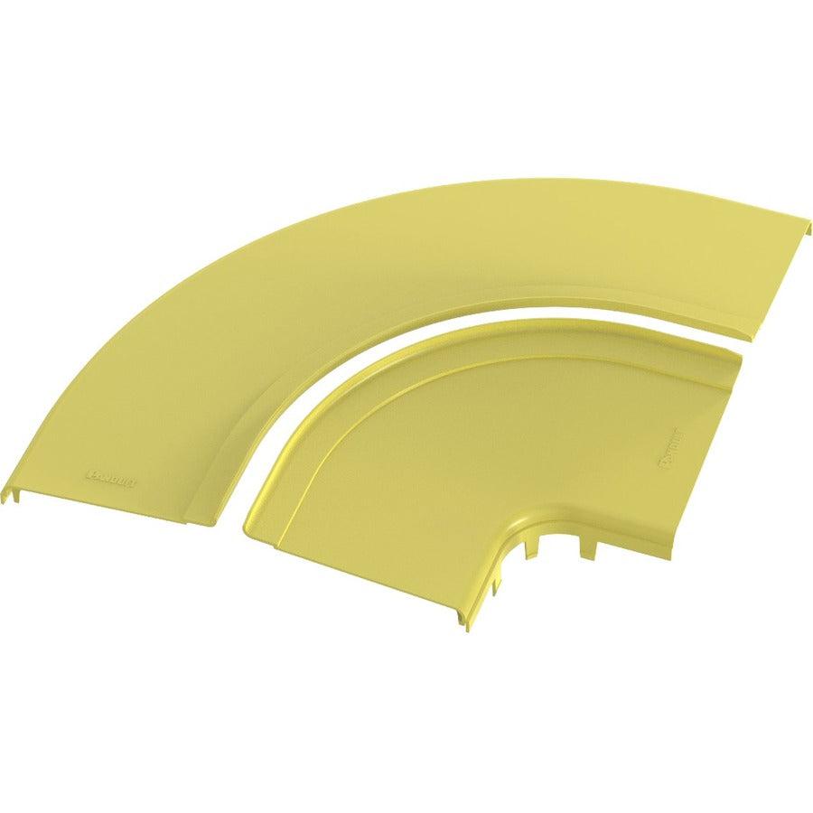 Panduit FiberRunner&reg; Split Cover, Horizontal Right-Angle, 12x4, Black