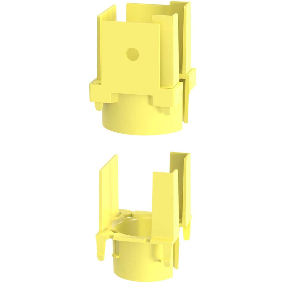 Panduit Fiberrunner&Reg; 1-Port Spillout, 2X2, Yellow