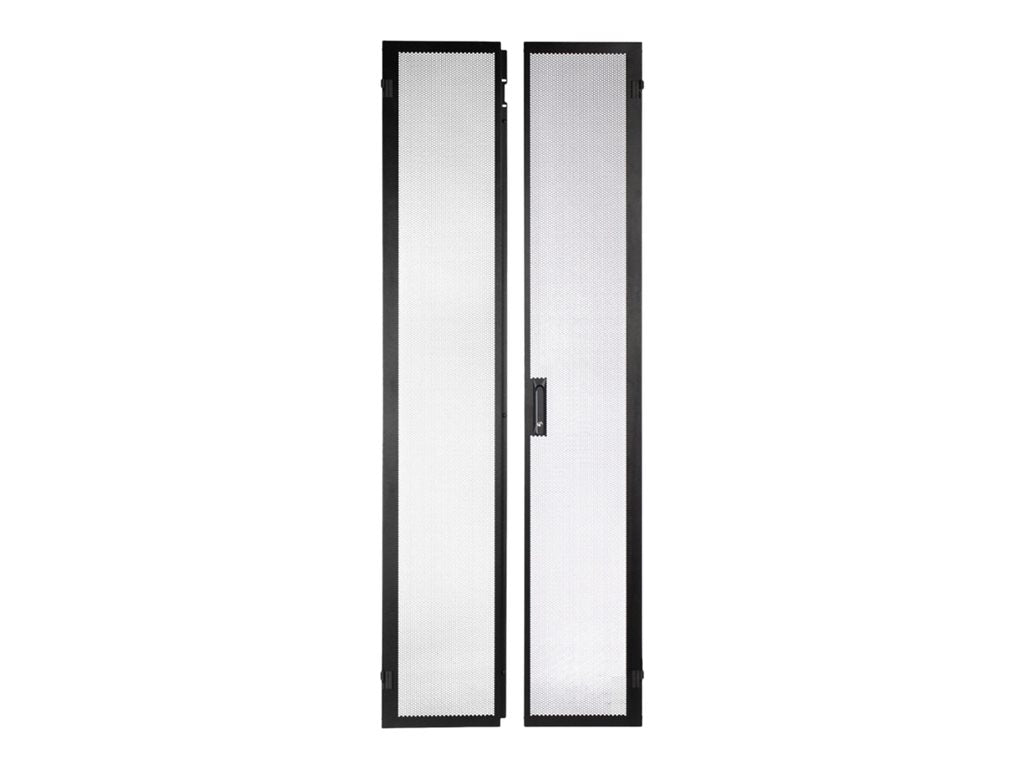 Panduit FlexFusion - Cabinet door - split hinged - black - 42U XG-DRSP642B