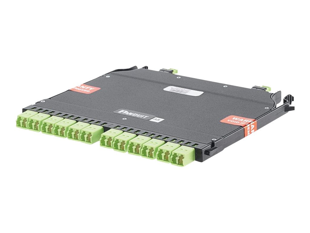 Panduit HD Flex - Fiber optic cassette - lime green FHCWA-24-10BN
