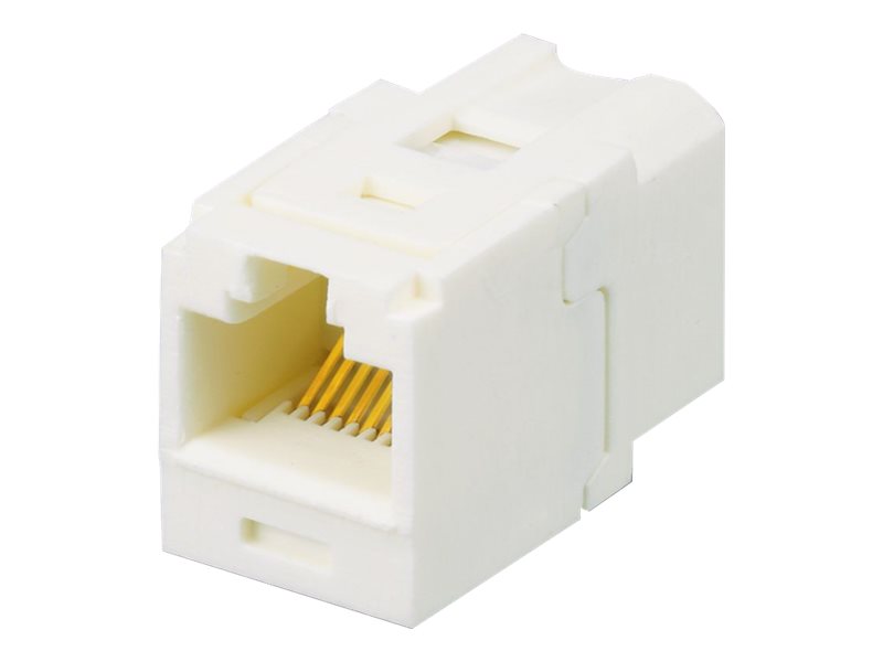 Panduit MINI-COM TX6 Plus UTP Jack Module - Modular insert (coupling) - CAT 6 - UTP - red - 1 port