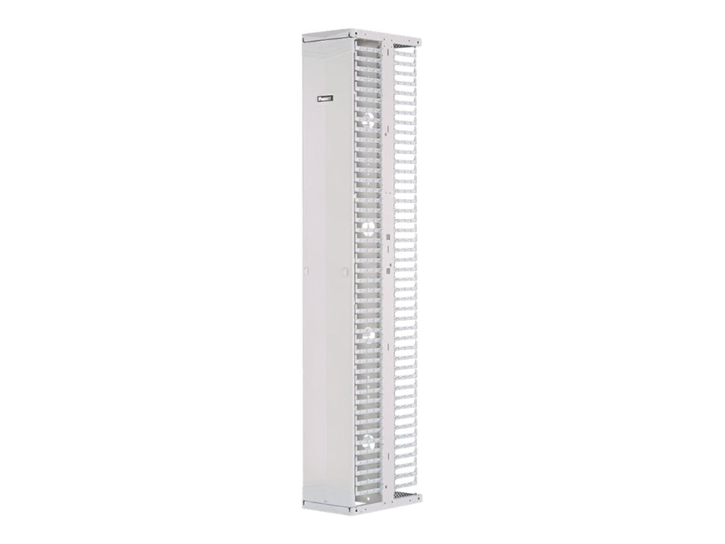 Panduit PatchRunner 2 Dual Sided Manager - Rack cable management panel (vertical) - white - 52U - 19/23"" PR2VSD1096WH