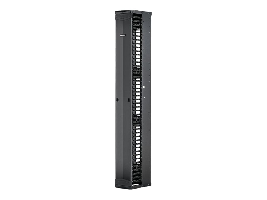Panduit PatchRunner 2 Enhanced - Rack cable management panel (vertical) - black - 52U - 19/23"" PE2VFD1096