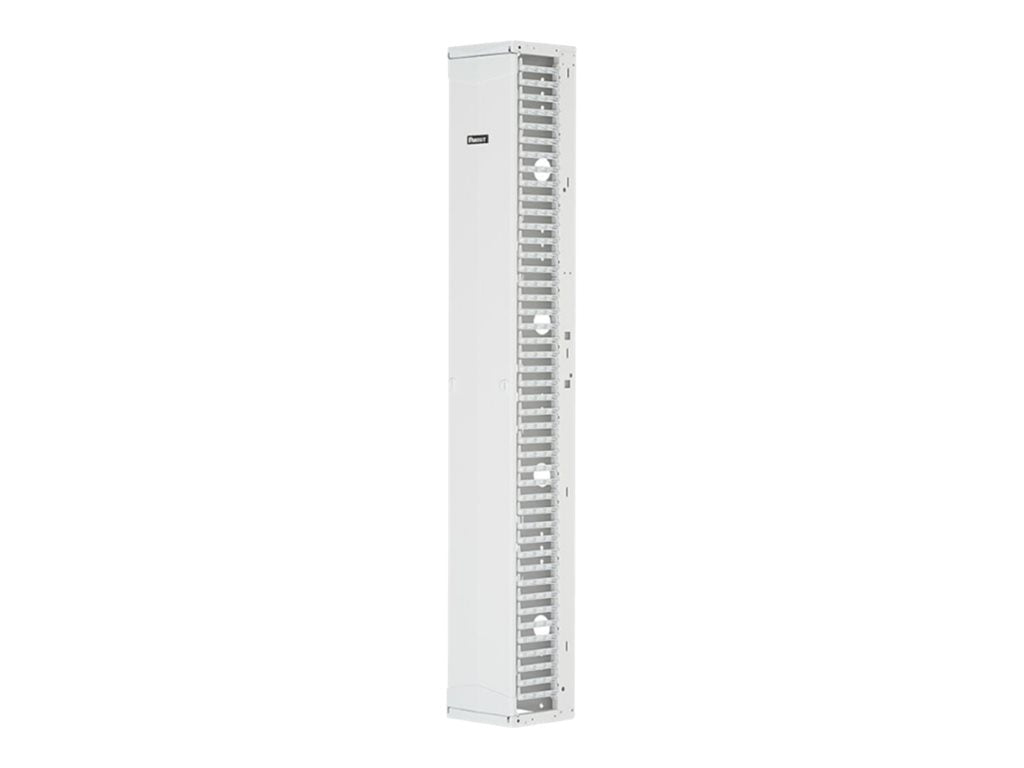 Panduit PatchRunner 2 Single Sided Manager - Rack cable management panel (vertical) - white - 52U - 19/23"" PR2VFD1096WH