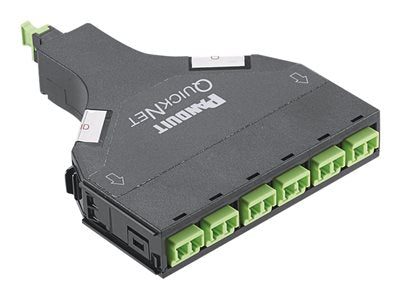 Panduit QuickNet SFQ Series - Pre-terminated fiber optic cassette - LC MM X 12 - lime green FQWA-12-10AS