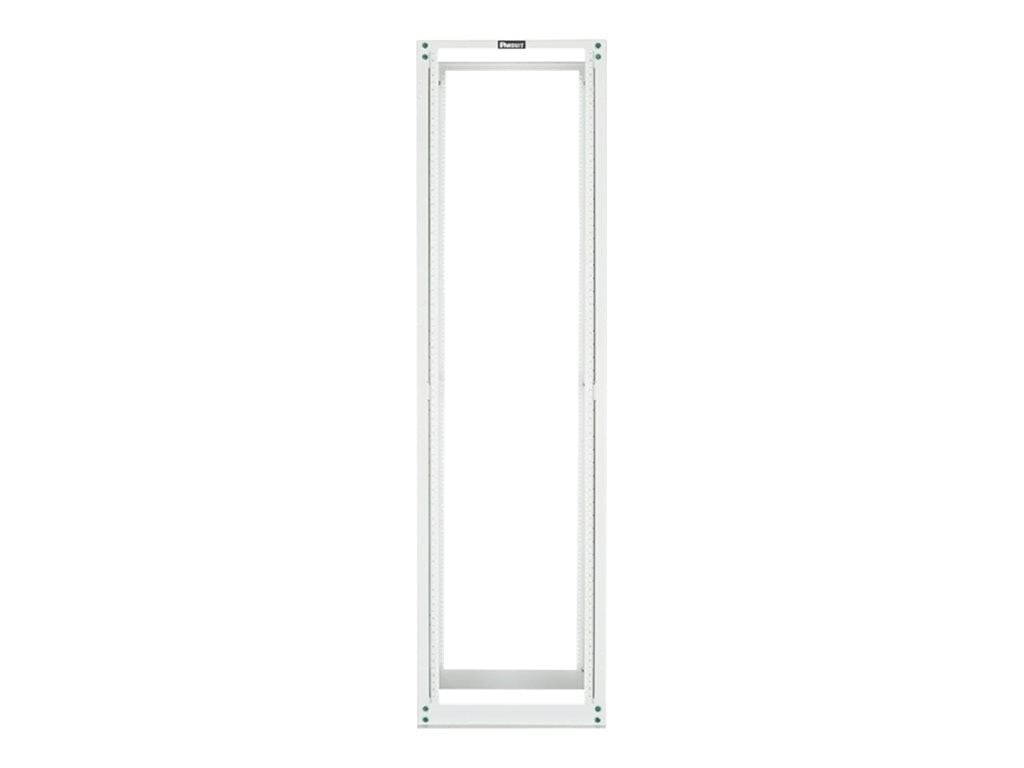 Panduit - Rack open frame - 4-post - white - 45U - 23