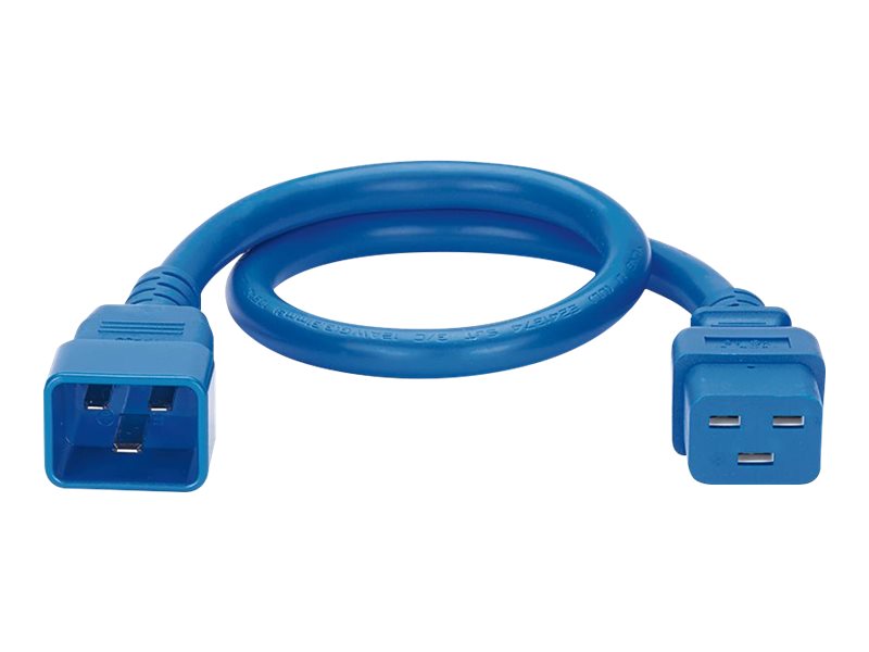 Panduit SmartZone G5 - Power extension cable - IEC 60320 C20 straight to IEC 60320 C19 straight - AC 250 V - 16 A - 3 ft