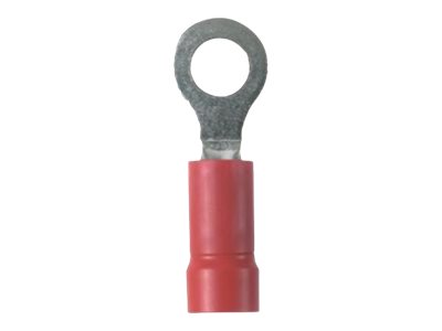 Panduit StrongHold - Cable ring terminal - red (pack of 50) EV18-14RB-L