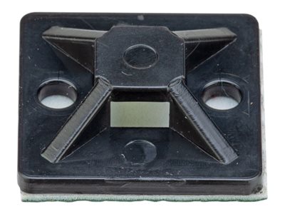 Panduit StrongHold - Cable tie mount - indoor - black (pack of 100) SMP16A-C0