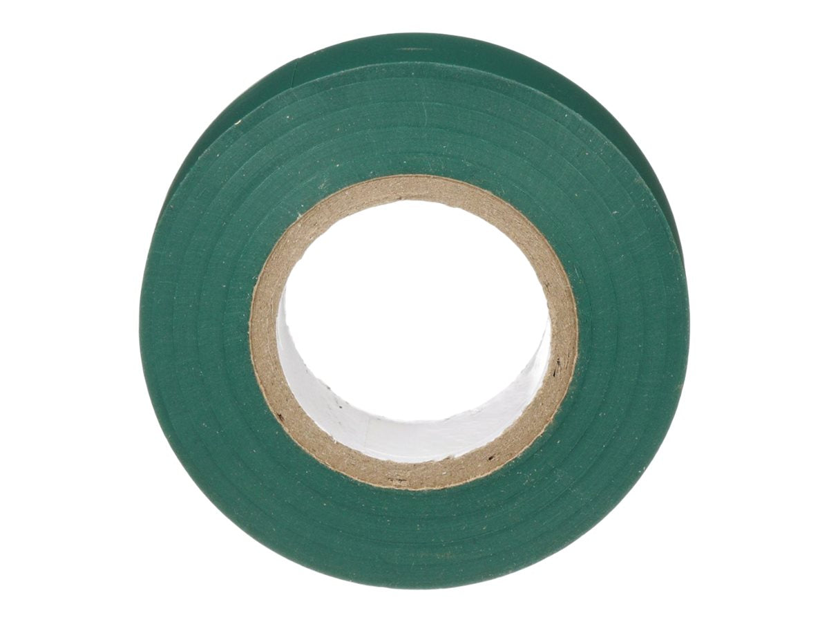 Panduit StrongHold ST17 Series - Electrical insulation tape - 0.75 in x 66 ft - polyvinyl chloride (PVC) - green ST17-075-66GR