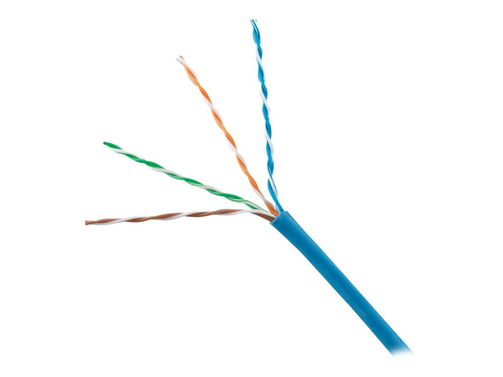 Panduit TX6 - Bulk cable - 1000 ft - 0.2 in - UTP - CAT 6 - IEEE 802.3af/IEEE 802.3at/IEEE 802.3bt - CMP - plenum, solid - orange PUP6C04OR-W