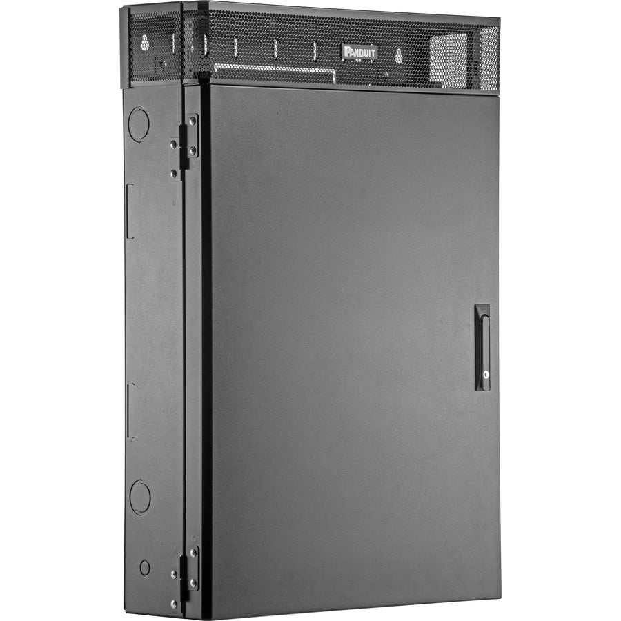 Panduit TrueEdge Vertical Wall Mount Enclosure, 3RU, Black