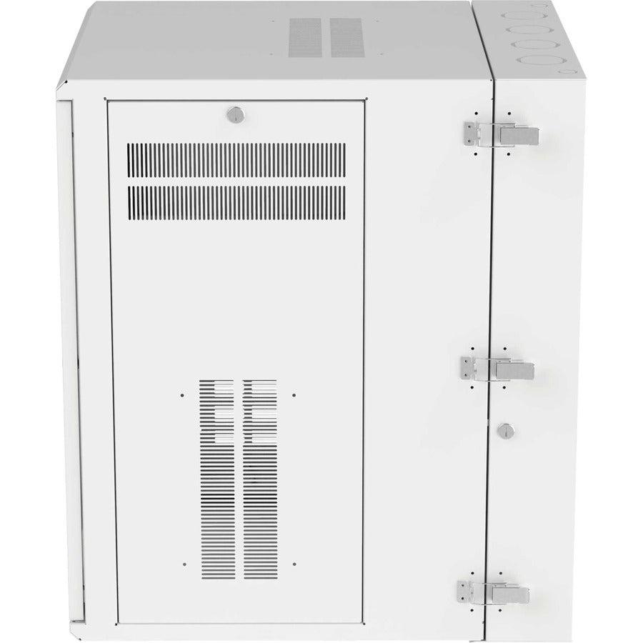 Panduit Wall Mount Cabinet, 18RU, 30" Depth, Windowed Door, White