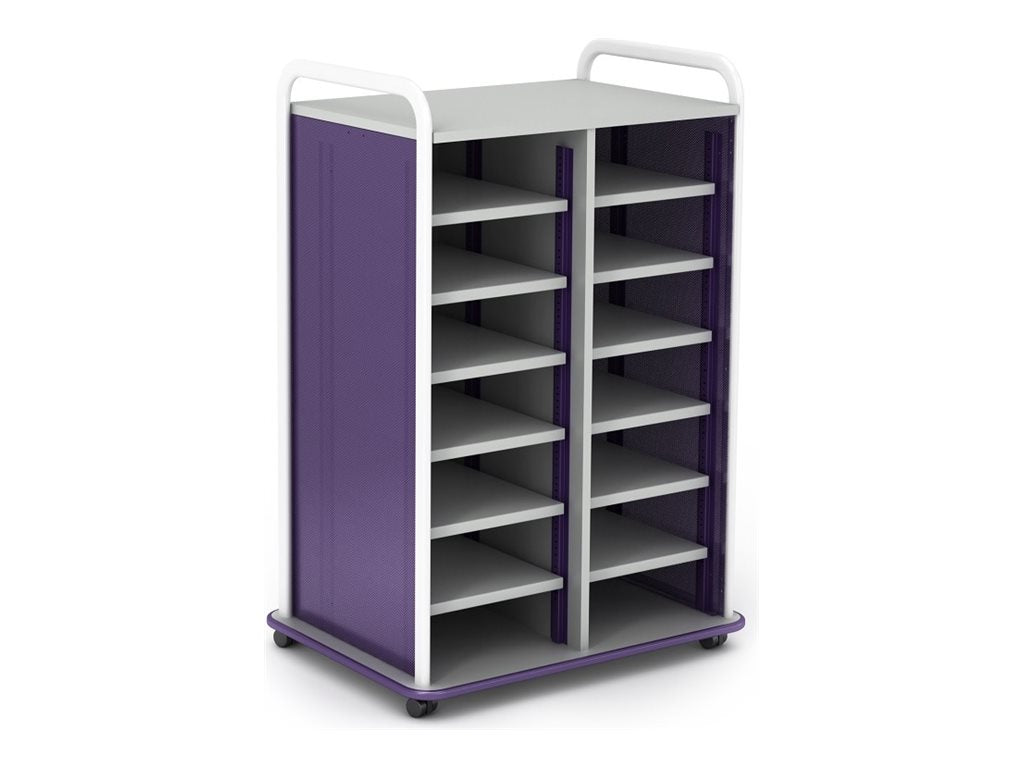 Paragon A&D Crossfit Storage - Trolley - 18 shelves - 16 gauge tubular steel, TFM CFD60OFSHLV-918AZA