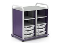 Paragon A&D Crossfit Storage - Trolley - 7 drawers - 2 shelves - 16 gauge tubular steel, TFM CFS42OF17CO-918OZO