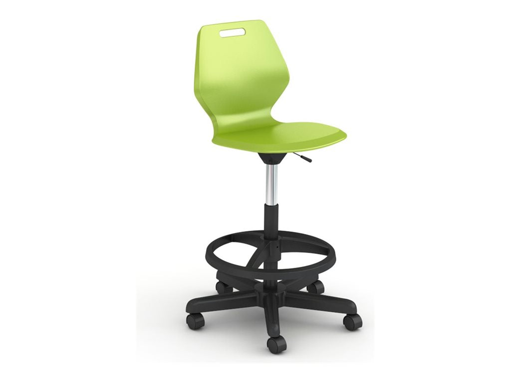Paragon A&D Ready - Stool - swivel - injection molded polypropylene - cool gray READYSTLA-OZ