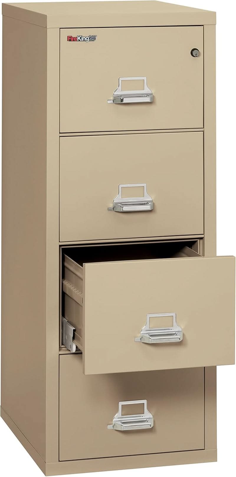 Parchment Four Drawer Fire Safe Legal File Cabinet UL 1 Hour