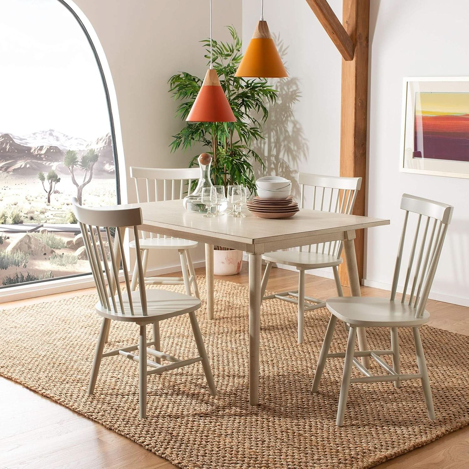 Parker Parkse Off White Side Chair Set Of Two Dining Chairs