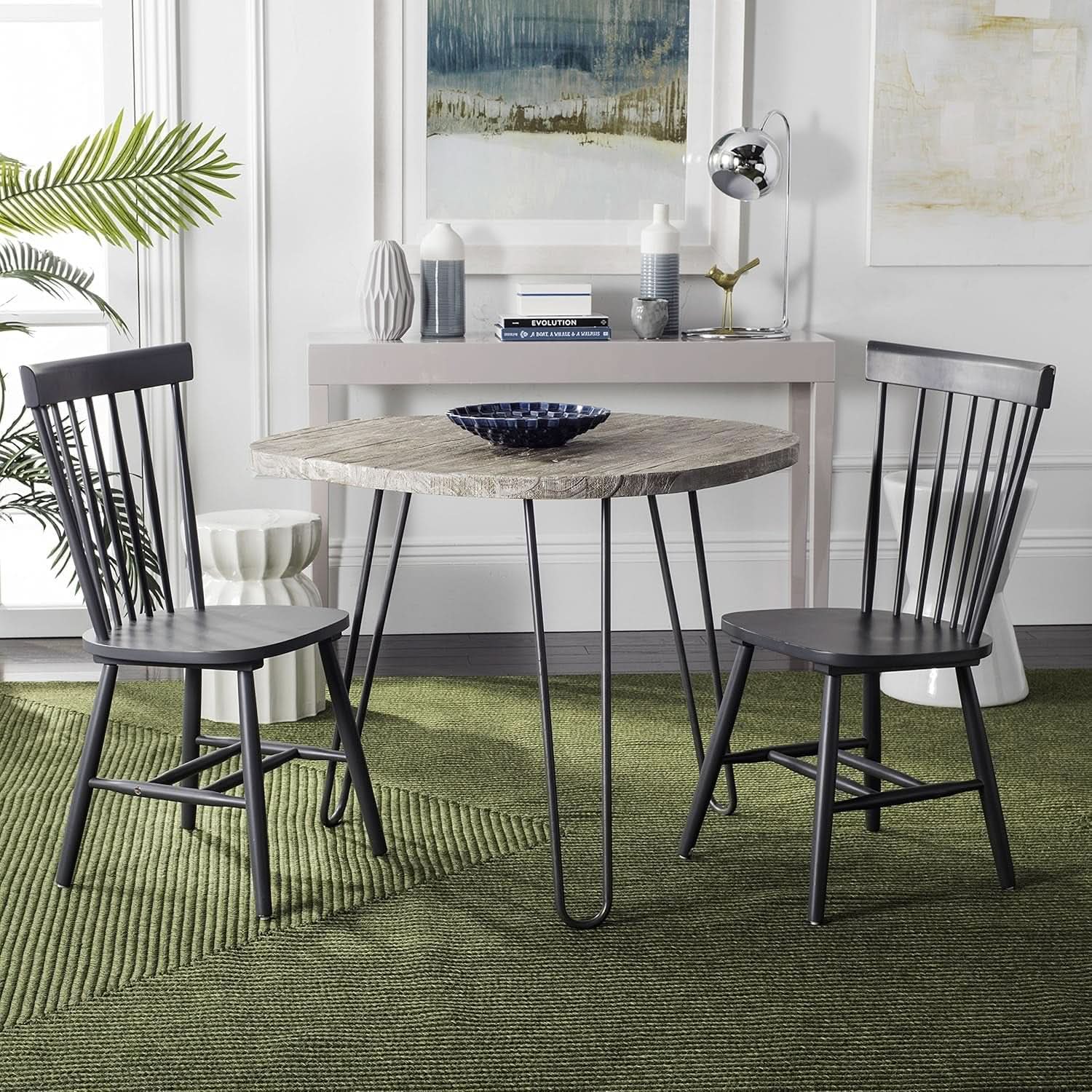 Parker Parkse Side Chair Charcoal Grey 20.5 W x 21 D Dining Chair