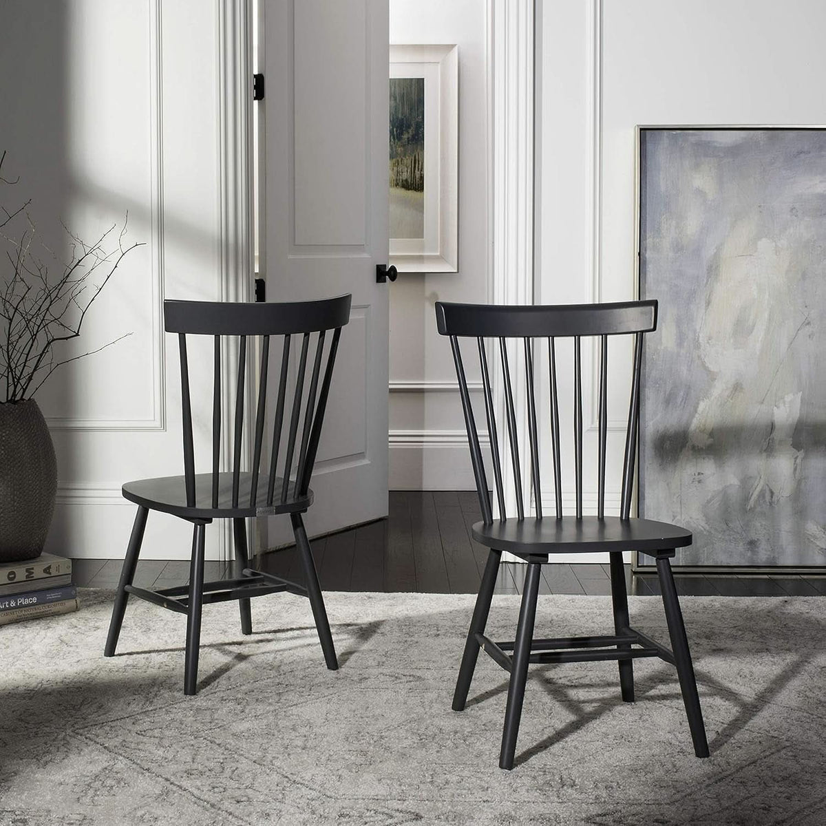 Parker Parkse Side Chair Charcoal Grey 20.5 W x 21 D Dining Chair