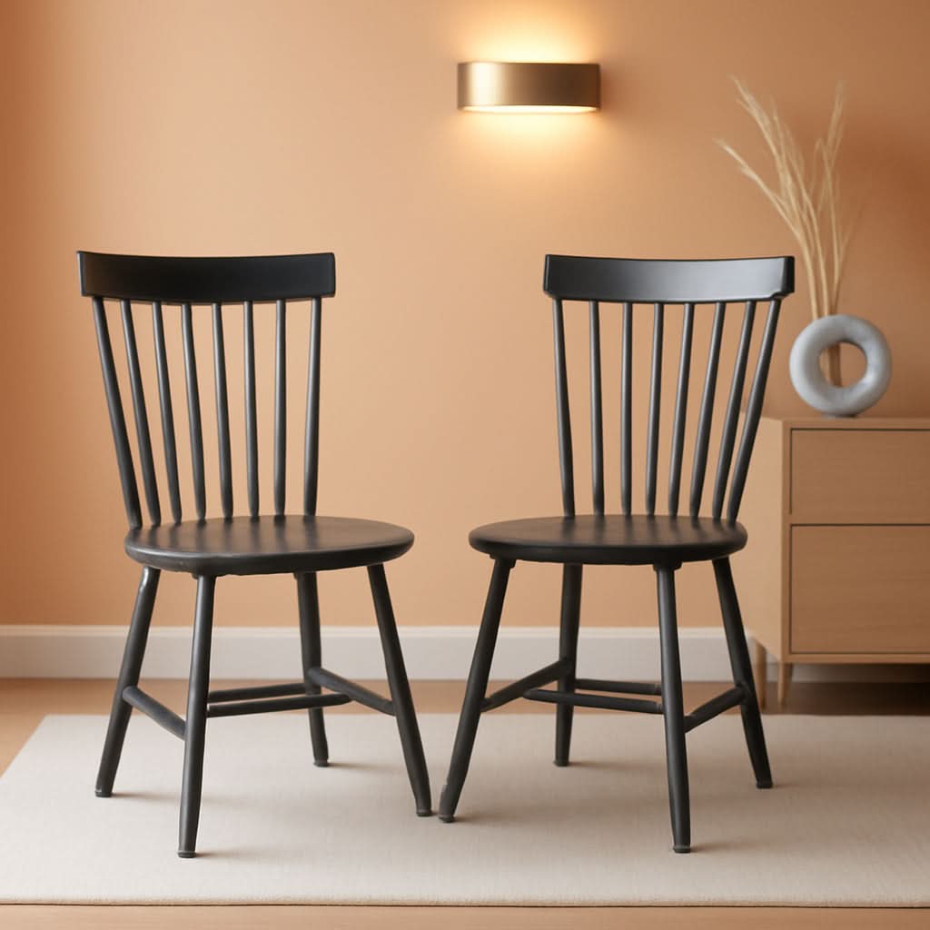 Parker Parkse Side Chair Charcoal Grey 20.5 W x 21 D Dining Chair