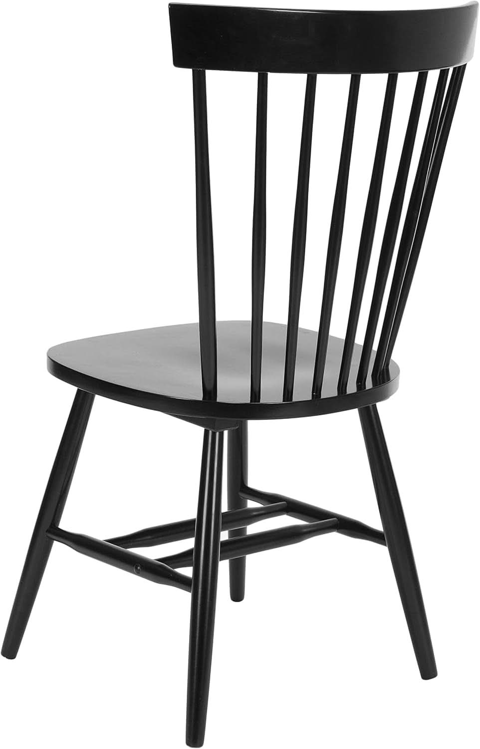 Parker Spindle Windsor Dining Chair Set Of 2 Black 17 Inch