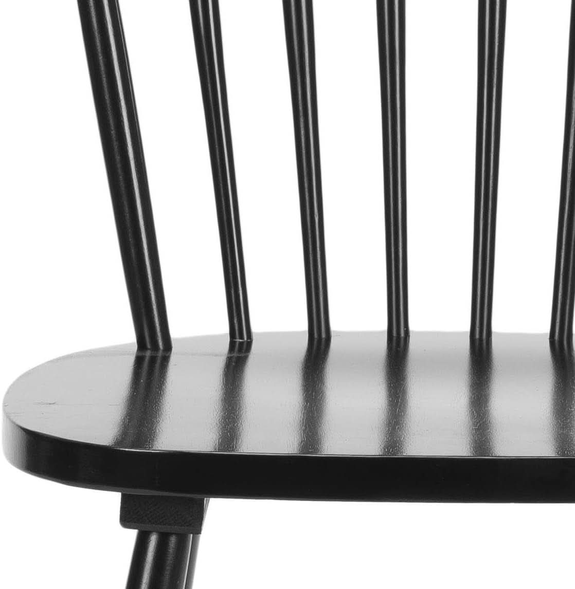Parker Spindle Windsor Dining Chair Set Of 2 Black 17 Inch