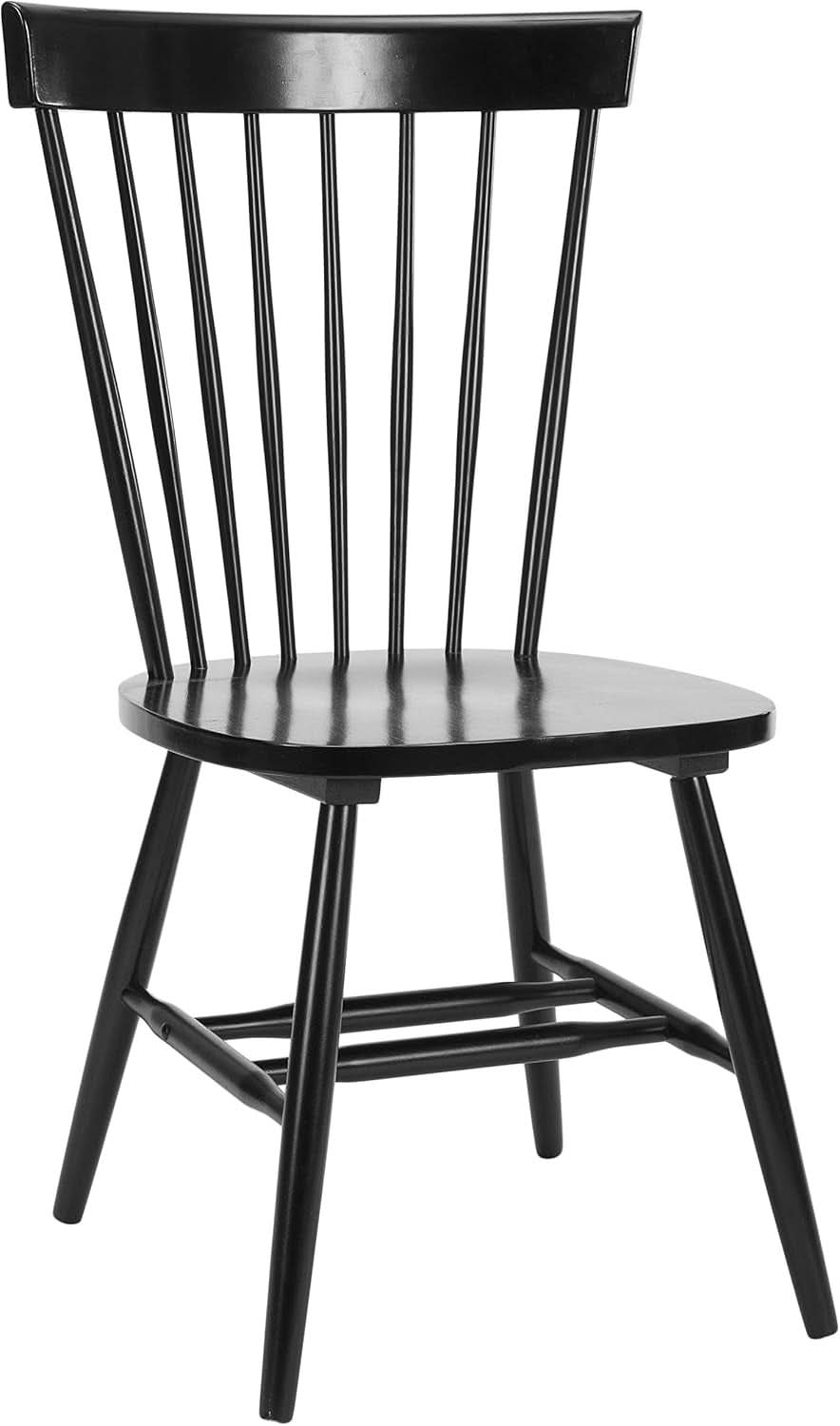 Parker Spindle Windsor Dining Chair Set Of 2 Black 17 Inch