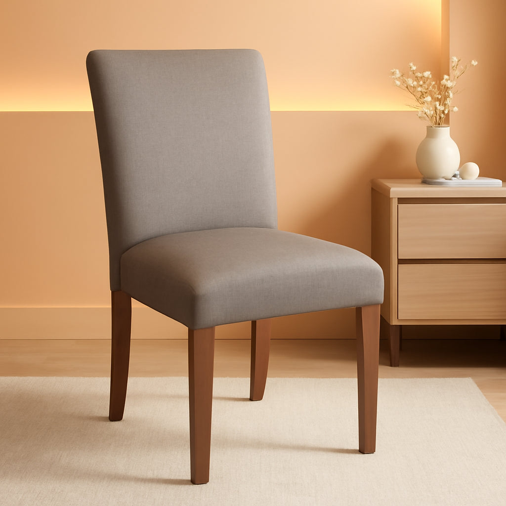 Parsons Classic Upholstered Dining Chair Gray Fabric