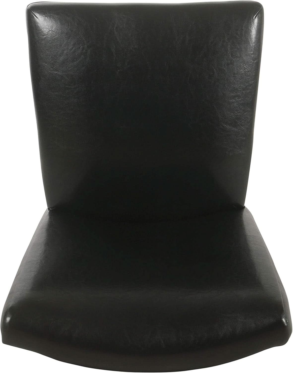 Parsons Dining Chair Black Faux Leather Modern Style
