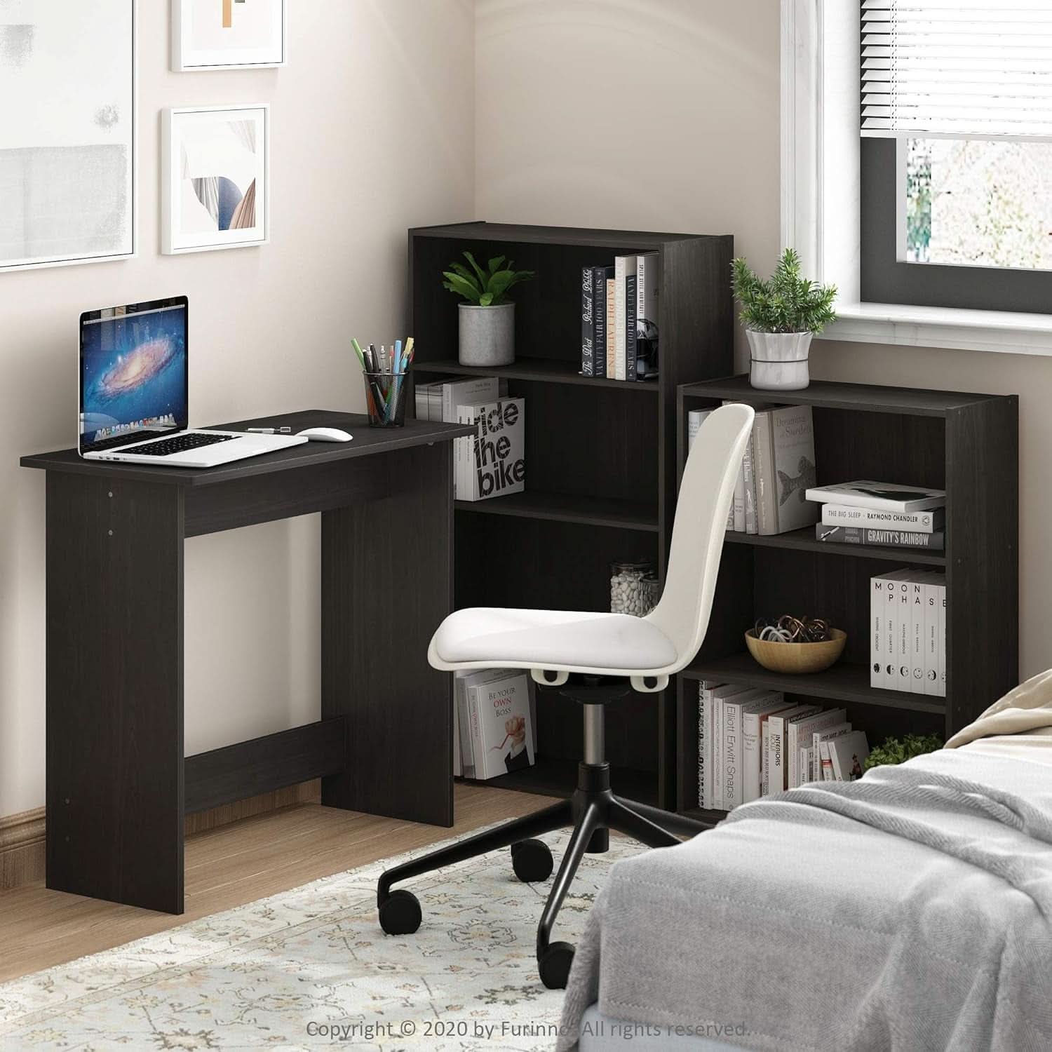 Pasir 3 Tier Open Shelf Bookcase Dark Espresso 31 Inch