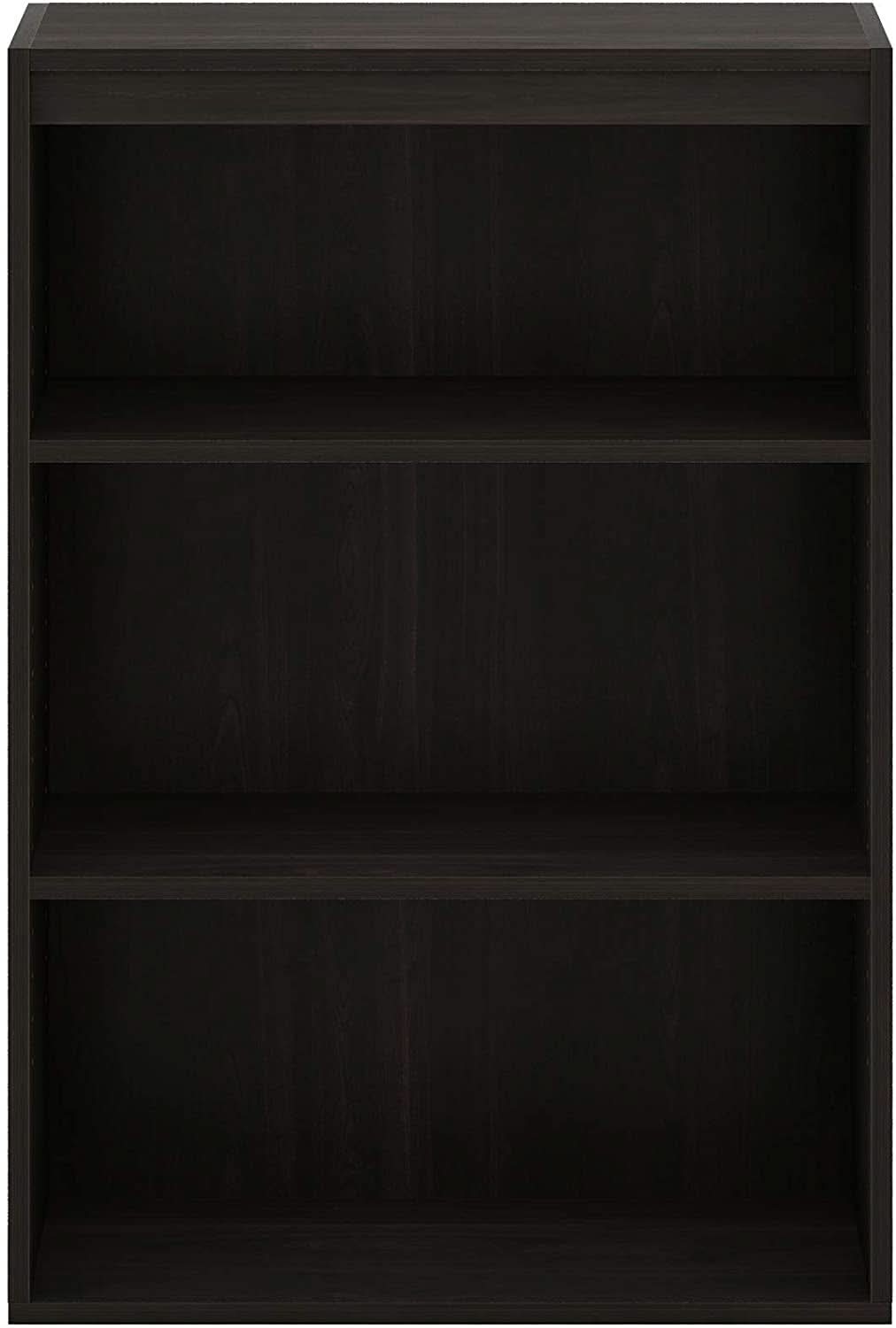 Pasir 3 Tier Open Shelf Bookcase Dark Espresso 31 Inch