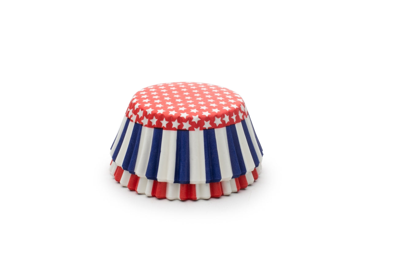 Patriotic Cupcake Liners - 50 Count