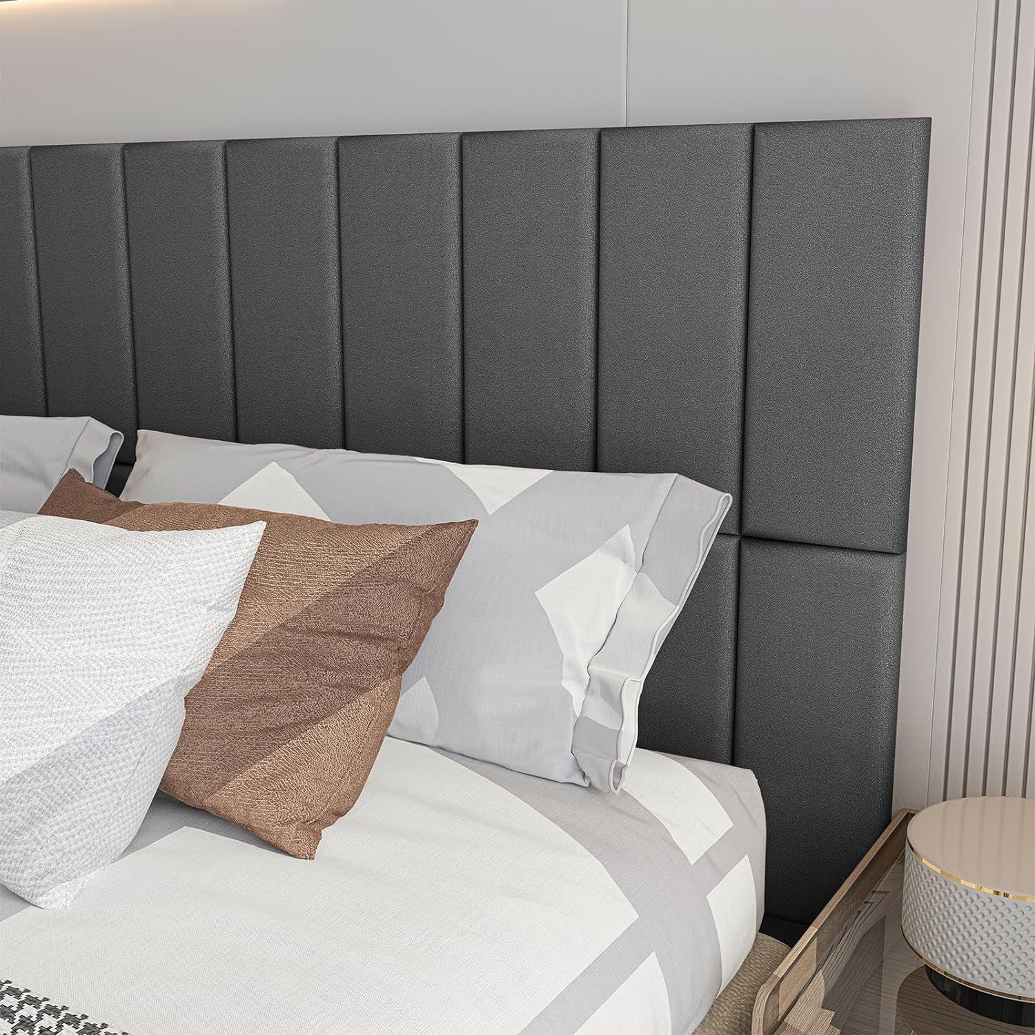 Peel And Stick Velvet Headboard Panels For Soundproofing