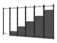 Peerless-AV SEAMLESS Kitted DS-LEDIWP-6X6 Wall Mount for LED Display, Video Wall - Black, Silver