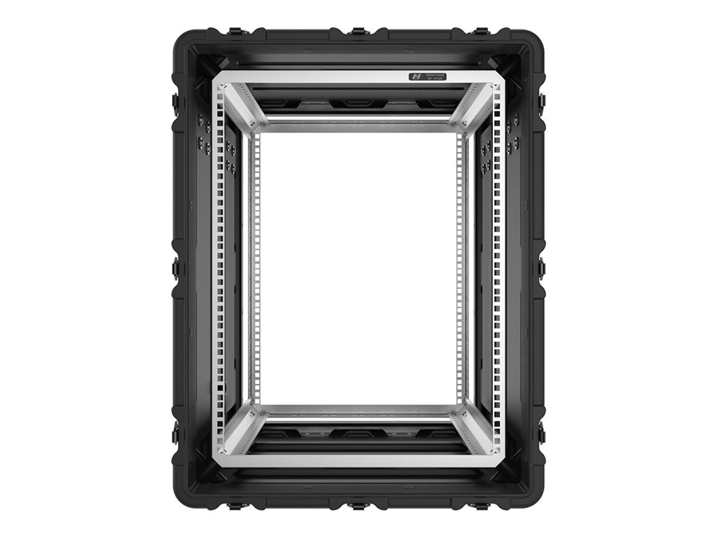 Peli Super-V Series - Rack case for rack mountable hardware - 14U - RotoMolded polyethylene, stainless steel - black