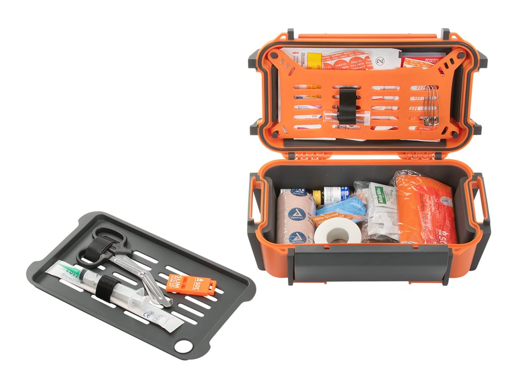 Pelican R60 - Hard case - rugged - acrylonitrile butadiene styrene (ABS), polycarbonate (PC), thermoplastic rubber, stainless RKR600-0000-OR