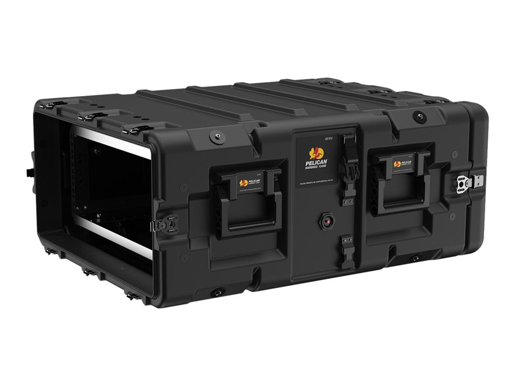 Pelican Super-V Series - Rack case - 4U - stainless steel, aluminum, nickel, RotoMolded polyethylene - black